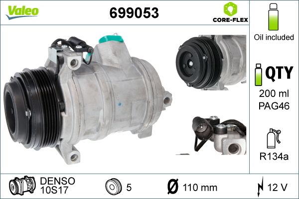 64526921650VL 699053 Compressor, airconditioning