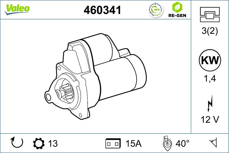 12411405406VL 460341 Startmotor / Starter