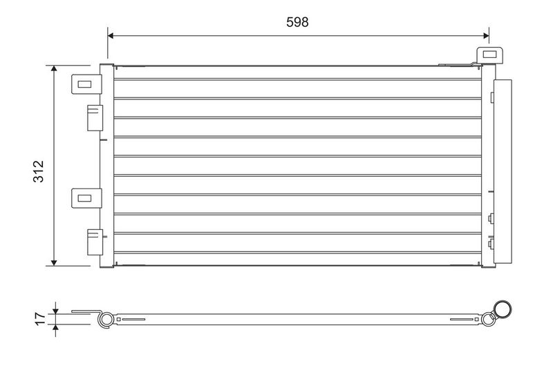 64531490572VL 817547 Condensor, airconditioning