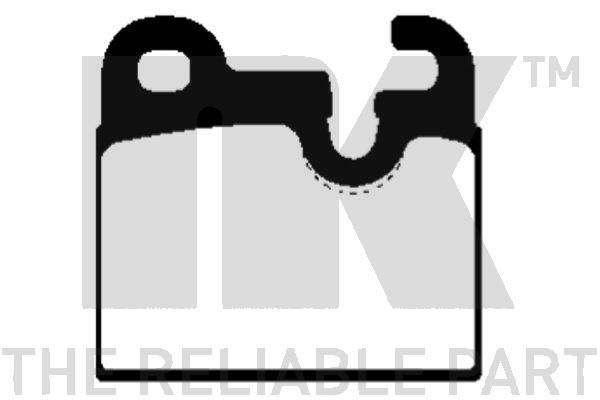 34211159269NK 221504 Remblokkenset, schijfrem