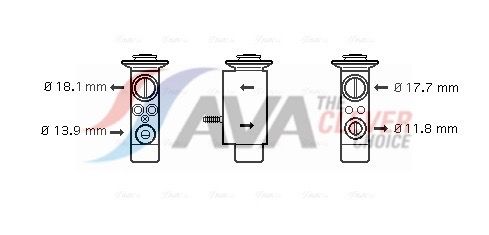 64119178316AQ BW1238 Expansieventiel, airconditioning