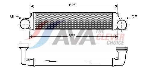 17517793370AQ BW4280 Intercooler, inlaatluchtkoeler