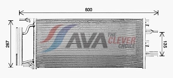 64509271206AQ BW5607D Condensor, airconditioning