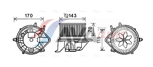 64113422644AQ2 BW8461 Interieurventilatie