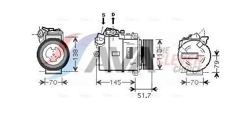 64509174803AQ BWAK329 Compressor, airconditioning