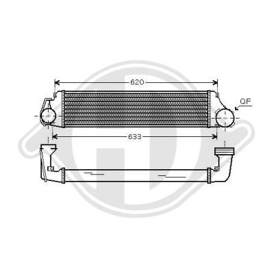 17517793370DR2 DCA1056 Intercooler, inlaatluchtkoeler