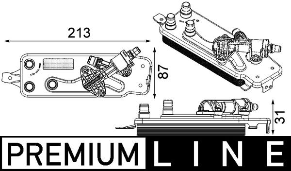 17217638678MO CLC 90 000P Oliekoeler, automatische transmissie