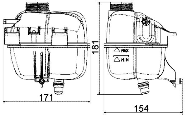 17137823626MO CRT 87 001S Expansietank, koelvloeistof