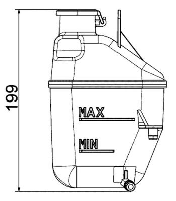17107509071MO CRT 88 001S Expansietank, koelvloeistof