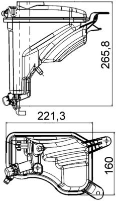 17137640514MO CRT 207 000S Expansietank, koelvloeistof