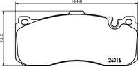34106860642H 34106860642 34 10 6 860 642 6860642 8DB 355 014-041 MINI R56LCI -  Remblokkenset, schijfrem