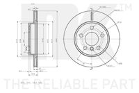34116866293NK 34116866293 34 11 6 866 293 6866293 3115125 BMW I3 I01 -  Remschijf