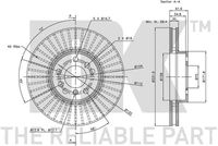 34116794304NK2 34116794304 34 11 6 794 304 6794304 311547 BMW X5 (E53) -  Remschijf