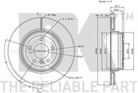 34216855004NK2 34216855004 34 21 6 855 004 6855004 311569 BMW E93 -  Remschijf