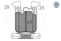 34212284766M2 34212284766 34 21 2 284 766 2284766 025 250 2916/PD BMW F87 M2 -  Remblokkenset, schijfrem