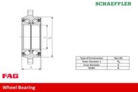 33406850159FG 33406850159 33 40 6 850 159 6850159 713 6495 00  Wiellagerset