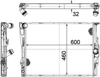 17117559273MO 17117559273 17 11 7 559 273 7559273 CR 1089 000P BMW E90LCI -  Radiateur