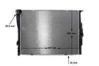 17117553111MO2 17117553111 17 11 7 553 111 7553111 CR 1087 000S BMW E92LCI -  Radiateur